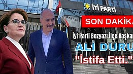 İYİ Parti Mersin Bozyazı İlçe Başkanı Ali Duru İstifa Etti